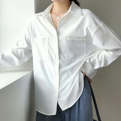 Workwear White Blouse Elegant Style White Shirts For Women, Mens Summer Pants, Casual Shoes Women Flats, Female Tops, Pocket Blouse, Women Blouse, Blouse Tops, Shirts For Women, White Shirts