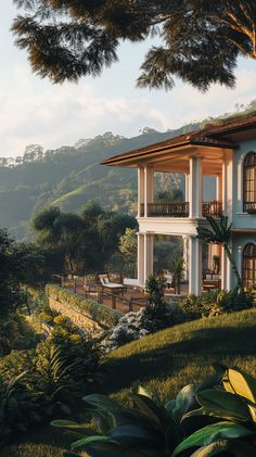 Luxury villa in Kandy, Sri Lanka, surrounded by tea plantations and rolling hills, offering soft natural light and serene ambiance. Kandy Sri Lanka, Places To Rent, Luxury Rentals, Global Travel, Kandy, Private Villas