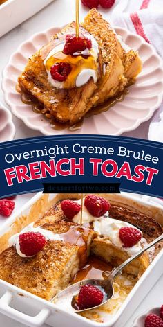 If you're looking for an easy yet super impressive recipe for Mother's Day, look no further than this overnight casserole! Everyone loves this Creme Brulee French Toast. Serve with whipped cream and fresh berries, and listen to everyone use their fork to tap through the crispy sugar crust on top! Brulee French Toast, Creme Brulee Desserts, Creme Brulee French Toast, Brown Sugar Butter, Amazing Breakfast, French Toast Breakfast, Brunch Recipe, Breakfast Toast, French Toast Bake