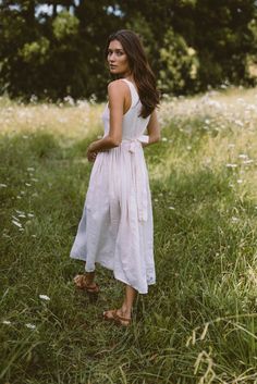 THE DEIA DRESS IN CREAM Cottagecore Fashion Aesthetic, Linen Gown, Greta Dress, Paloma Dress, High Waisted Skirts, Interesting Outfits, Audrey Dress, Cream Lace Dress, Linen Collection