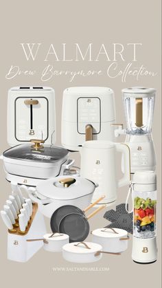 a blender and other appliances are shown with the words, walmart dream companion collection