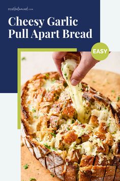 This Cheesy Garlic Pull Apart Bread is perfect for sharing and ready in 30 minutes. Great as a party appetizer or as a side dish for family pasta night. It’s as simple as slicing a loaf of bread, loading it up with homemade garlic butter, and stuffing it with mozzarella and Parmesan. Bake it until it’s crispy, then just pull apart and enjoy those melty, cheesy bites. Cheesy Garlic Pull Apart Bread, Garlic Pull Apart Bread, Cheesy Bites, Farmhouse Recipes, Recipes With Mozzarella Cheese, Pull Apart Garlic Bread, Family Pasta, Cheesy Pull Apart Bread