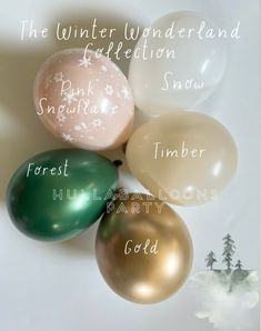 the winter wonderland collection snow balloons are available for purchase