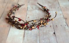 Rustic crown woodland headband fall headpiece by gardensofwhimsy Woodland Headband, Branch Crown, Twig Crown, Larp Accessories, Nature Jewellery, Woodland Crown, Crown Decor, Bridesmaid Headband, Crown Hair