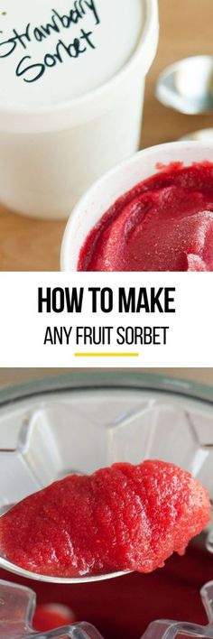 how to make any fruit sorbet