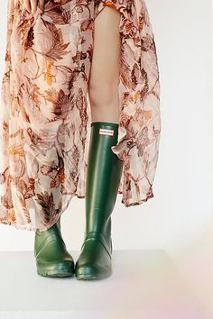 Get through rainy days with ease in these classic rubber rain boots. In a matte rubber this style features a buckle accent on the side, logo detailing in front, and treaded rubber sole. Free People Boots, Hunter Wellies, Shoes Boots Heels, Vegan Boots, Free People Store, Free People Clothing Boutique, Boots Heels, Free People Shoes, Boots Ankle