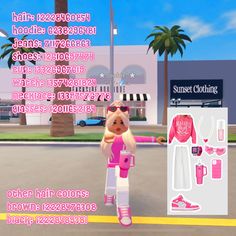 the girl is standing in front of her clothing and shoes for barbie doll making game