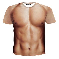 PRICES MAY VARY. Material of Muscle T-shirt: Made of silky materials (polyester + spandex ) ☞ smooth, comfortable, soft, breathable,easy-drying, and durable, it like your skin☜ Please kindly accept some slight color difference caused by different monitors and lights. Have Fun: Get your humor mode on with this fun t-shirt. Perfect for clubbing, Halloween, Christmas, costume party, dance, and so on, but casual enough that you can wear anywhere. It's a perfect flip over the surprise that always get Top Aesthetic, Elegante Y Chic, Summer Shorts Denim, Beach Sports, Muscle T Shirts, Muscle Shirts, Keno, Funny Prints, Mode Masculine