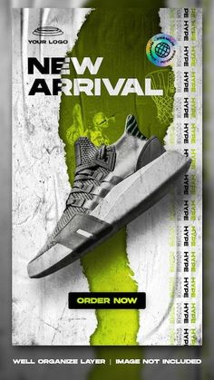 the new arrival poster for adidas's upcoming sneaker, which is now available on