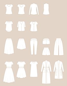 an image of women's clothing sewing patterns