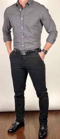 Grey Shirt And Black Pants Men, Gray Shirt And Black Pants Outfit, Grey Shirt Black Pants Outfit Men, Gray Shirt Outfit Men, Black Pants Outfit Men, Gray Shirt Outfit, Grey Pants Outfit, Interview Outfit Men, Black Dress Pants Men