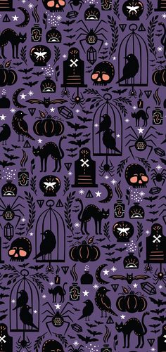 Medium Spooky Witchcraft Halloween Purple , Raspberry Creek Fabrics Witchy Wallpapers, Halloween Imagem, Journal Images, Halloween Wallpaper Iphone Backgrounds, Halloween Purple, Zestaw Ikon, Halloween Wallpaper Backgrounds, Halloween Wallpaper Cute, Desain Buklet