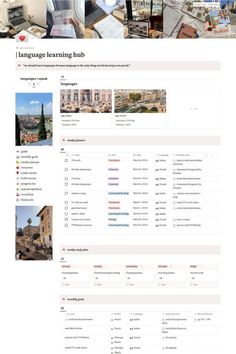 This template is designed to help organise all your progress during your learning period.  Want more like this, visit Notion Marketplace for more or you want something more customised, leave us a message. Language Study Template, Weekly Language Study Planner, Notion Language Learning Template, Aesthetic Language Learning, Notion Template Language, Language Learning Aesthetic, Language Study Planner, Korean Planner, Language Learning Planner