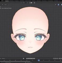 How to Create an Anime Character in Blender with Easy Steps Head Anime Reference, Anime Head Tutorial, Old Hollywood Glam Makeup, Vtuber Eyes, Vtuber Hair, Hollywood Glam Makeup, Anime Heads, Blender Hair, Create Anime Character