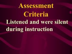 a purple background with the words,'i listened and were silent during instruction