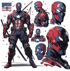 an image of captain america character sheet