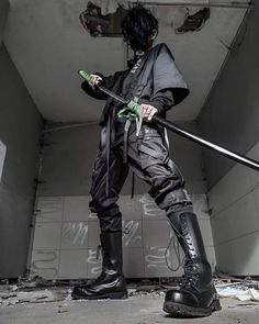 Japanese Tactical Fashion, Pose Reference Assassin, Pirate Pose Reference Photo, Jacket Poses Reference, Warcore Outfits Male, Pose Reference Male Dynamic, Perspective Poses Reference Photo Male, Pose Reference Swordman, Male Perspective Poses