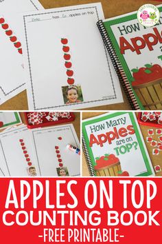 apples on top counting book with free printables