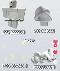 the numbers and symbols for different objects are shown in this screenshoter image, which shows