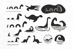 Loch Ness Monster Drawing, Loch Ness Monster Tattoo, Lockness Monster, Monster Silhouette, Monster Dinosaur, Dinosaur Stencil, Monster Clipart, Monster Tattoo, Monster Drawing