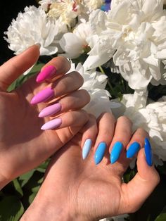 Bright Acrylic Nails, Most Beautiful Nails, Unique Nail Designs, Almond Acrylic Nails, Acrylic Nails Coffin Short, Short Nail Designs, Nails Desing, Manicure Y Pedicure