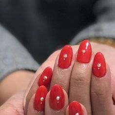 Tahsiyn on Instagram: "Love is in the air w/ these classy claws
.
.
.
#vetrogel #red #rednails #artisthands #crystals #swarvoski #nails #nailpro #nailart #nailsofinstagram #naturalnails #AKIKOnails" Nail Pro, Love Is In The Air, Red Nails, Natural Nails, Nail Art, Crystals, Nails, Red, On Instagram