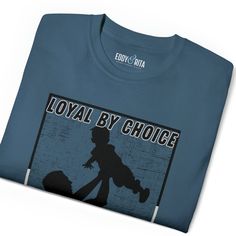 Elevate your style with our 'Loyal by Choice' Men's Tee, featuring a heartwarming design of a devoted father lifting his child. This shirt celebrates the beautiful bond between a father and child, showcasing that loyalty is a choice made from the heart. Crafted with comfort in mind and made with high-quality materials, this tee is not only a statement of love but also a cozy addition to your wardrobe. Choose quality, choose love, choose loyalty. Get yours today! This unisex ultra cotton tee is a