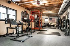 the gym is clean and ready to be used for some serious workouts or exercise