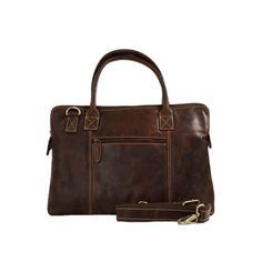 100% Handcrafted - Made of Premium and most durable form of leather Full Grain Cowhide Italian Leather  Danish Design Colour: Brown Tough, durable, handcrafted Slim Leather Briefcase - Can be used as Messenger/ Cross body with shoulder strap. The Vintage Briefcase exudes style and luxury. It is made from the finest quality of cow leather, mixing traditional style with beautiful new colours. This Slim Vintage Briefcase is simple, with modern lines and a very thoughtful classic design. The Vintage Women With Laptop, Messenger Bag For Men, Vintage Briefcase, Mac Book, Briefcase For Men, Aging Beautifully, Leather Briefcase, Leather Handles, Danish Design