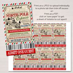 printable north pole christmas coupon