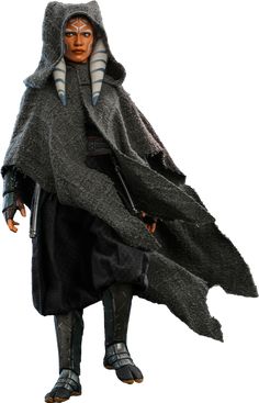 a star wars action figure is shown in full costume