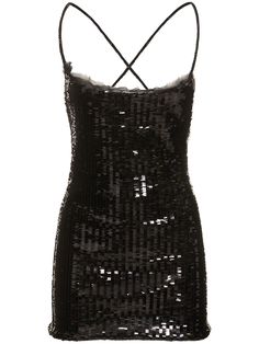 Find ROBERTO CAVALLI Sequined Mini Dress on Editorialist. This mini dress features fixed straps that crisscross at the back. It is embellished with sequins. Roberto Dress, Sequined Mini Dress, Roberto Cavalli Dress, Cavalli Dress, Black Sparkly Dress, Dress Aesthetic, Tumblr Fashion, Sparkly Dress, Sequin Mini Dress