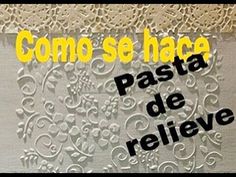 an advertisement with the words como se hace pasa de relieve on it