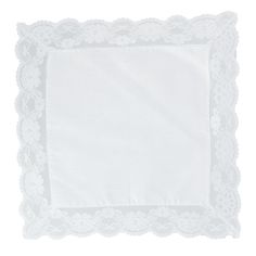 This lace handkerchief is the perfect idea for brides, confirmation ceremonies, baptisms, graduates, and more. It can be embroidered to personalize it for a special occasion or gift. Made of 100% Linen Center with Lace Border Lace And Linen, Lace Handkerchief, Bridal Dresses Lace, Lace Border, Dress Lace, Bridal Dress, Bridal Dresses, Lace Dress, Special Occasion