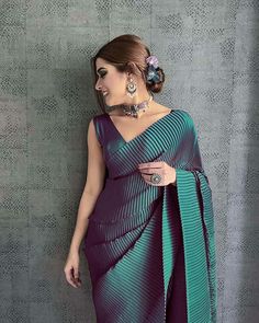 Sarees For Party Wear, Sarees For Party, Latest Saree Trends, Heavy Saree, Fashionable Saree, Saree Blouse Patterns