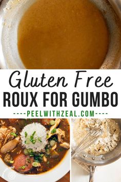 gluten free roux for gumbo is an easy way to use up leftover gravy