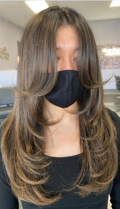 Face Framing Curtain Bangs, Bangs With Medium Hair, Long Layered Haircuts, Haircut Inspiration, Hairstyle Tutorial, Haircuts For Medium Hair, Curly Hair With Bangs