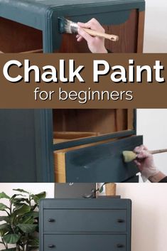 chalk paint for beginners is an easy way to add color to furniture