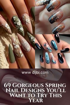 Spring Nail Design, Daisy Nail Art, Money Tattoo, Cool Chest Tattoos, Classy Nail Designs, Daisy Nails, Brighter Days, Trendy Nail Art