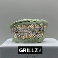 Immerse yourself in the authentic hip-hop aesthetic with our meticulously crafted custom grillz, handmade right here in Houston, Texas, the birthplace of this iconic jewelry trend. Our grillz are not just about bling; they're about showcasing your individuality, confidence, and passion for hip-hop culture. These shiny grillz will also be a sweet gift for your loved ones during special events, like Christmas, Birthday, Wedding, or Anniversary.  Amount and Material options: you will get to choose how many pieces (teeth) you would like to make your grill set with a desired material. Please note full set means both top and bottom. For example, 8pc full set means both 8 top and 8 bottom. Color options: the shown pictures indicate the White and Yellow option. There are also other color options f Silver Teeth Grillz, K9 Grillz, Diamond Dust Grillz, Two Gold Teeth Grillz, Gold Grills, Star Grillz Gold, Hop Aesthetic, Single Cap Grillz, Silver Teeth