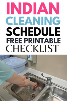 indian house cleaning schedule Cleaning Schedule Free Printable, Daily Cleaning Schedule, Indian House, Clean House Schedule