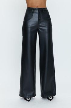 Introducing the LANA TROUSER, the perfect pants for your wildest dreams! These ultra wide-legged trousers will let you strut your stuff in style. High-rise and made with a comfortable fit, these trousers have got you covered - and looking good - for any occasion! Soft Alt, Leather Pant, Denim Sweater, Perfect Pant, Ultra Wide, High Waisted Trousers, Jumpsuit Dress, Leather Pants, Comfort Fit