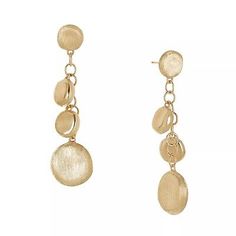 MARCO BICEGO. Jaipur Link Drop Earrings in 18K Yellow Gold. From the Jaipur Collection. Crafted in 18K yellow gold. Luxury Yellow Gold Dangle Clip-on Earrings, Plated Round Fine Jewelry Earrings, Sterling Silver Plated Round Earrings, Yellow Gold Drop Earrings With Plating, Elegant Yellow Gold Chandelier Earrings, Yellow Gold-plated Sterling Silver Earrings, Yellow Gold Plated Sterling Silver Earrings, Formal Fine Jewelry Plated Earrings, Gold Plated Fine Jewelry Earrings