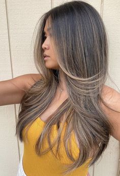 Style Middle Part Hair, Middle Part Hair, Part Hair, Fresh Cuts, Flattering Hairstyles, Middle Part Hairstyles, Second Day Hairstyles, Old Hairstyles, Brown Hair Balayage