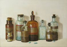 apothecary jars Vintage Medical