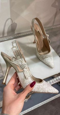 Dior Vibes, Wedding Shoes Designer, Outfits With Heels, Dream Heels, Dior Wedding, Graduation Heels, Classy Heels, Beautiful Wedding Shoes, Trending Heels