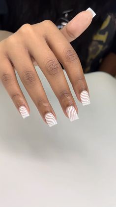 Hard Nails, White Nail Designs, Pretty Nail Art Designs, French Tip Acrylic Nails, Classy Acrylic Nails, Short Square Acrylic Nails, Unique Acrylic Nails, Long Square Acrylic Nails, Acrylic Nails Coffin