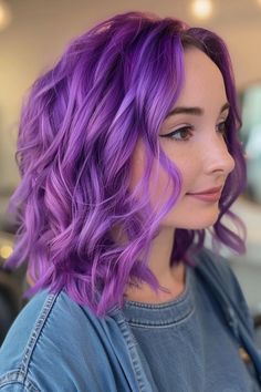 Are you looking for a way to transform your hair? Look no further than the mesmerizing world of purple hair color! From soft, pastel lavender to rich, vibrant violet, purple hues offer a stunning spectrum Purple Pastel Hair, Vivid Hair Color Ideas Blondes, Short Purple Hair, Pastel Purple Hair, Lavender Hair Colors, Purple Ombre Hair, Teal Hair