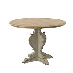 <p>Our <strong>French Country Pedestal Dining Table</strong> will be the focal point of a kitchen or formal dining room. This dining table's 42-inch circle is the ideal size for showcasing beauty, craftsmanship, and composition all at once. Gather around this gorgeous table, enjoying a beautiful dinner with friends and making memories.</p> Wood Circle Table, Table Circle, Dining Table Antique, Beautiful Dinner, Farmhouse French Country, Circle Table, Country Kitchens, Reclaimed Wood Table, French Country Kitchens