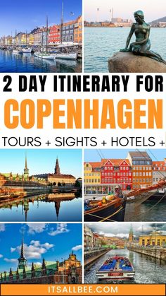 two day itinerary for copenhagen tours + sights + hotels plus